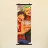 Pintura en aerosol HD caricatura one piece Luffy Sauron pintura colgante pintura decorativa para dormitorio póster de exposición de cómic pintura colgante
