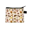 Porta-moedas de Batata Frita e Hambúrguer Estilo Ins Transfronteiriço, Porta-cartões para Estudantes e Crianças, Bolsa de Armazenamento Fofa, Estojo de Fone de Ouvido de Alto Valor
