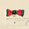 Acessórios diy do laço do Natal mini linho sino da árvore de Natal pendente decoração da caixa de presente