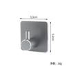 Gancho de ropa de baño de aluminio con espacio transfronterizo directo de fábrica, gancho de puerta de un solo gancho, gancho de metal sin costuras, gancho de baño de cocina