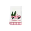 Paño de cocina navideño transfronterizo europeo y americano gofrado navideño de cocina absorbente paño de té multifuncional paño de limpieza para lavar platos