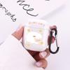 Funda protectora para Airpods de 1/2 generación de oso para auriculares Apple pro3 generación, transparente, suave, con pegamento, de TPU.