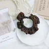 Nova Coleção Coreana de Scrunchies Plissados de Renda com um Toque de Luxo, Acessório de Prendedor de Cabelo Simples e Moderno com um Toque de Elegância