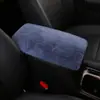 Alfombrilla para caja de apoyabrazos de coche de felpa de conejo de imitación transfronteriza, alfombrilla de mano para cubierta de caja de apoyabrazos central interior, alfombrilla protectora, suministros para coche
