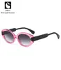 Gafas de Sol Retro Ojo de Gato para Mujer, Gama Alta, Modernas, a la Moda, Gafas Ovaladas de Montura Pequeña, Anti-UV, Gafas de Sol con Protección Solar