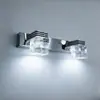 Luz LED frontal para espejo de lavabo de baño, tocador minimalista retro japonés, lavabo, lámpara de pared giratoria para iluminación de cuadros