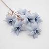 Flores artificiais xiyan decoração de casamento linha flores de seda camélia casamento estrada fotografia adereços vestido flores falsas atacado