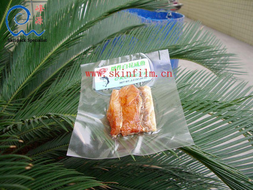 Smoked fish skin packaging