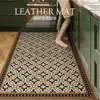 Alfombrilla de Cocina Estilo Americano Retro de Tierra de Diatomeas, Absorbente de Agua, Absorbente de Aceite, Antideslizante, Resistente a Manchas, Fácil de Cuidar, Alfombrilla para el Suelo del Hogar