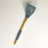 Espátula de Silicone com Cabo de Madeira Utensílios de Cozinha Conjunto de 7 Peças Estilo Escandinavo Ferramentas de Cozinha Espátula Antiaderente Fábrica Estoque Pronto