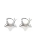 Nuevo Diseño Sencillo de Nicho Hebilla de Oreja de Estrella de Cinco Puntas de Plata Esterlina Nuevos Pendientes de Moda Únicos para Mujer 2023