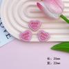 Galvanizado ins Rosa Amor Estrela de Cinco Pontas Resina DIY Acessórios Telefone Móvel Shell Patch Hairpin Acessórios para o Cabelo Material