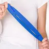 Diadema de máscara de hockey sobre césped con abertura para coleta, ajustable con velcro, equipo de protección deportiva, correa de repuesto para máscara