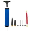 Bomba manual portátil de fábrica 6 polegadas bola metal agulha de ar bico de ar azul vermelho luva universal