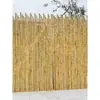 Cerca de Bambu para Exterior Parede Barreira Pátio Jardim Estilo Japonês Cerca Tapete de Bambu Bambu Anti-corrosão Bambu Carbonizado Cerca de Bambu