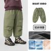 Pantalones Cargo Impermeables con Forro de Polar para Niños Europeos Estilo Nuevo Invierno 2026 Ropa para Bebés y Niños Pantalones de Invierno