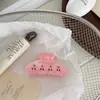 Pinza para el Cabello Flor Pequeña Cerezo, Pinza de Garra Floral Estilo Crema Dulce, Pinza de Tiburón Acrílica con Pedrería Estilo Chanel para la Parte Posterior de la Cabeza