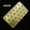 Monedas Especiales con Forma de Proveedor Transfronterizo Oferta Especial Exportación Monedas Conmemorativas Suizas Pepita de Oro Metal Cuadrado Chapado en Oro Relieve Estéreo