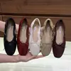 Zapatos planos Chuyuji estilo francés, suela blanda, versátiles, Mary Janes coreanos, moño elegante, bailarinas estilo hada