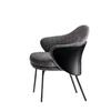 Silla de Comedor Francesa Antigua Media Hogar Lujo Ligero Alto Sentimiento Mesa de Comedor Silla Anji Diseñador Posmoderno Hotel Respaldo Taburete