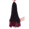 Peluca de trenza de fibra química africana europea y americana trenza sucia de resorte 18 pulgadas Trenza Passion Twist cabello de ganchillo agua
