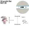 Plug de Pó para Celular Cruzado 2D Plano de Acrílico Ornamento Tipo Pingente de Gato Fofo Interface Oval Tipo-C Desenho Animado
