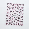 Celebridad de Internet Más Vendidos Retro Azul Brillante Arena Movediza Mariposa Pegatinas para Uñas con un Toque de Lujo de Alta Gama y Pegatinas para Uñas de Mariposa en Relieve