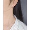 841 Versión coreana del diseño original pendientes de delfín marino plata de ley S925 pendientes de plata para mujer venta al por mayor directa de fábrica