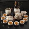 Juego de Té Kung Fu de Lujo Ligero de Alta Gama Kiln Ru 2025 Nuevo para el Hogar Taza con Tapa de Cerámica Tetera Taza de Té Juego