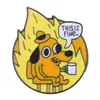 Insígnia de Desenho Animado Mais Vendida no Exterior Insígnia Geométrica Criativa com Letras Giratórias Formato Gato Preto/Coração/Estrela Pontiaguda