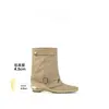 Otoño 2026 Nuevas Botas Vaqueras Retro de Punta para Mujer Tacón Bajo Hebilla de Cinturón Botas de Media Caña Piernas de Pantalón Sueltas Botas de Montar para Mujer
