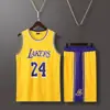 Kobe Não. 24 Camisa Lakers Masculino James Owen Curry Roupa de Basquete Infantil terno Respirável Atacado Personalizado