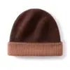 Gorro de cachemira tejido con bloques de color, unisex, versátil para otoño e invierno, cálido y resistente al frío, adecuado para cubrir la cabeza, estilo gorro