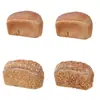 Pão Integral Russo Daliba Sem Sacarose Adicionada Substituição de Refeição Fitness Baixo Teor de Gordura Torrada Fatiada Pão Preto Lanches Nutritivos