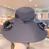 Chapéu de Sol Masculino Recarregável Chapéu de Aventura Chapéu de Pescador Pronto para Uso Alta Durabilidade Proteção Solar Silencioso Transfronteiriço
