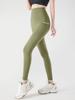 9032# novas calças de tubarão com bolso de lixa fina calças de celular de veludo calças justas para barriga e quadril leggings atacado