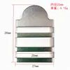 Hebilla Metálica Trapezoidal para Ajuste de Longitud de Correa de Mochila 15/20/25/30mm Hebilla de Tres Posiciones para Correa de Equipaje