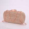 Venta Directa de Fábrica Bolso Tejido a Mano de PU Moda de Nicho para Mujer Bolso de Hombro Cruzado Bolso de Mano para Maquillaje Nocturno Bolso de Mano para Cosméticos de Banquete