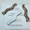 Pasador Coreano Retro Estampado de Leopardo Accesorios Acrílicos Adorno para el Cabello DIY Joyería Impresa de Alta Gama