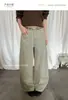 Plataforma T Guangzhou Shisanxing Estilo Coreano Cintura Alta Corte Tridimensional Holgado Ceñido Casual Pantalones de Pierna Ancha 26188