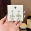 Personalidade Exagerada, Estilo de Férias, Brincos de Zircônia Super Brilhantes em Forma de Gota d'Água, Brincos de Temperamento de Luxo Leve, Brincos de Moda Estilo Palácio Retrô