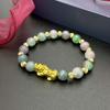 Pulsera de Dragón Agrietada Pulsera para Mujer 10mm Cuentas Agrietadas Pulsera Pixiu Venta al por Mayor