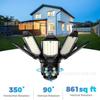 Cámara de iluminación de aspas de ventilador HD panorámica de 360 grados cámara inalámbrica red WIFI monitoreo inteligente transfronterizo