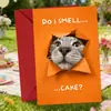 Compra directa transfronteriza de tarjetas de felicitación peculiares con temática de gatos y diseños creativos, perfectas para divertidos deseos de cumpleaños, mensajes escritos a mano y para añadir un toque festivo a cualquier ocasión.