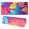 Exclusivo transfronteiriço: Mouse pad texturizado com padrão de linhas, tapete de mesa para jogos extra grande, design floral, personalizável