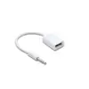 Adaptador mp3 para coche USB hembra a 3.5MM disco USB para conectar reproductor de CD de coche de 12V cable de audio para coche aux