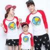 Playera de fiesta estudiantil de manga larga raglán con cuello redondo, uniforme de clase estudiantil personalizado, ropa de trabajo personalizada, camisa cultural con estampado
