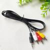 Venta directa de fábrica de cable de audio de medio audio, cable AV de dos a dos, cable de decodificador de uno a tres/tres a tres
