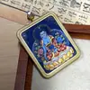 Gran Venta Tíbet Nepal Puro Pintado a Mano Thangka Buda de la Medicina 4*5 Núcleo de Tarjeta
