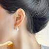 Aretes de Perlas de Circonita Micropavimentada Retro Francesa para Mujer, Nicho Lujo Ligero, de Alta Gama, Aretes y Aretes Simples y Versátiles